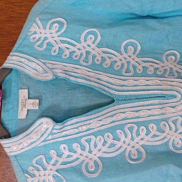 Linen Charter Club Luxury Tunic size S - Picture 2 of 5